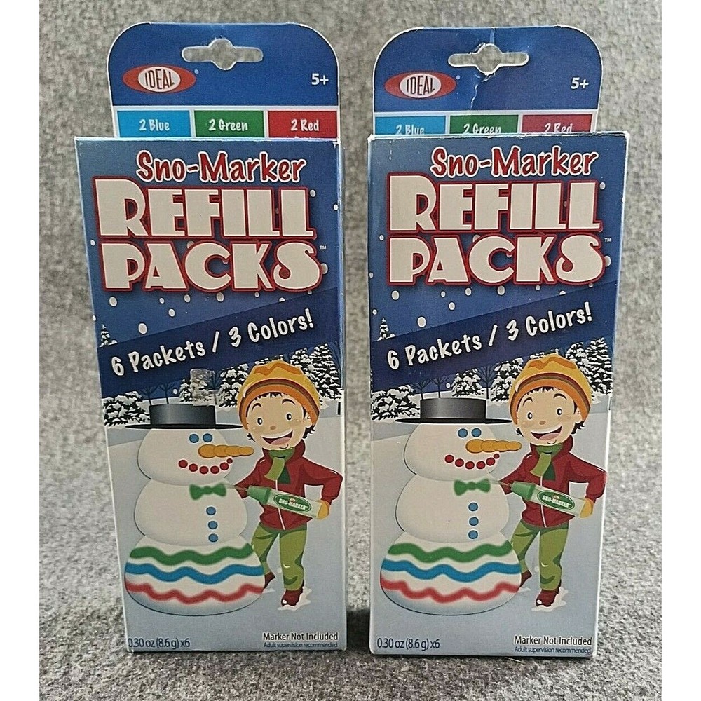 Pack of 2 Ideal Sno Marker Classic Colors Refill Pack